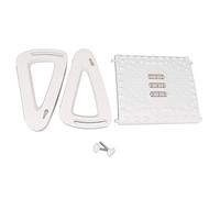 Reposapiés bajo el escritorio ergonómico de 6 alturas con estructura de masaje y rodillo para oficina (blanco)