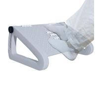 Reposapiés bajo el escritorio: plataforma de masaje ajustable en altura, placa de pie sin braguitas | para silla de trabajo flexible para la sujeción de las piernas, soporte de rescate