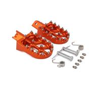 Reposapiés Colorido CNC Universal De Aluminio para Motocicleta, Clavijas para CRF XR 50 70 110 para M2R Motocicleta Reposapiés(Naranja)