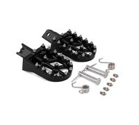 Reposapiés Colorido CNC Universal De Aluminio para Motocicleta, Clavijas para CRF XR 50 70 110 para M2R Motocicleta Reposapiés(Negro)