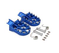 Reposapiés Colorido CNC Universal De Aluminio para Motocicleta, Clavijas para CRF XR 50 70 110 para M2R Motocicleta Reposapiés(Azul)