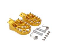 Reposapiés Colorido CNC Universal De Aluminio para Motocicleta, Clavijas para CRF XR 50 70 110 para M2R Reposapiés Delanteros(Gold)