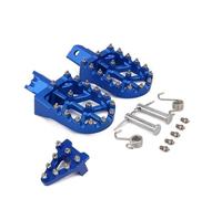 Reposapiés Colorido CNC Universal De Aluminio para Motocicleta, Clavijas para CRF XR 50 70 110 para M2R Motocicleta Reposapiés(Set Blue)