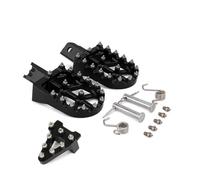 Reposapiés Colorido CNC Universal De Aluminio para Motocicleta, Clavijas para CRF XR 50 70 110 para M2R Motocicleta Reposapiés(Set Black)