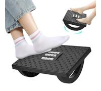Reposapiés cómodo para escritorio con cojín ergonómico de plástico y puntos de masaje para una comodidad definitiva en la oficina