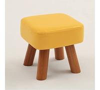 Reposapiés con cojín de cuero moderno, cómodo y estable para decoración del hogar, diseño simple