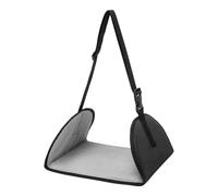Reposapiés de 29,4 x 24,8 cm para viajes en avión, reposapiés abatible bajo el escritorio con control de longitud, accesorio práctico para tren, oficina, hogar, trabajo, pausa del almuerzo, portátil.