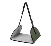 Reposapiés de 29,4 x 24,8 cm para viajes en avión, reposapiés abatible bajo el escritorio con control de longitud, accesorio práctico para tren, oficina, hogar, trabajo, pausa del almuerzo, portátil.