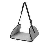 Reposapiés de 29,4 x 24,8 cm para viajes en avión, reposapiés abatible bajo el escritorio con control de longitud, accesorio práctico para tren, oficina, hogar, trabajo, pausa del almuerzo, portátil.