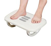 Reposapiés de 37,5 cm, antideslizante, compacto, portátil, hecho de polipropileno, función de masaje, ideal para apartamentos, hoteles, escuelas, para relajarse durante largos períodos de tiempo