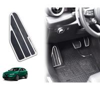 Reposapiés de acero para Alfa Romeo Tonal | 1 pieza inoxidable Q4 Veloce Sprint Tributo Italiano Plug-in Hybrid Accesorios Tuning