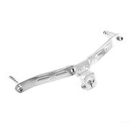 Reposapiés de aleación de aluminio con punta de palanca de cambios de doble dirección para moto de cross, motocicleta, negro, dorado, rojo, plateado, azul, reemplaza la pieza vieja desgastada (plata)