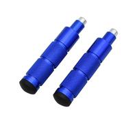 Reposapiés de aluminio M8, pedales de piso para Honda, ajuste para Kawasaki FIt para ajuste para K-tm, ajuste para Suzuki motocicleta, ATV, scooter, bicicleta universal (azul)