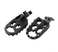 Reposapiés de aluminio para bicicleta Tuttio Soleil 01 E-Bike, almohadillas antideslizantes con dientes de agarre, material de aleación 6061 resistente, fácil montaje, negro, 1 par (negro)