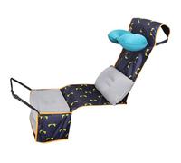 Reposapiés de avión con almohada inflable en forma de U, almohada lumbar, cojín de pie, hamaca portátil de viaje para avión Trian para relajar tus pies