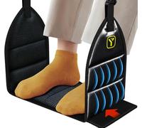 Reposapiés de avión con espuma viscoelástica para escritorio, hamaca de viaje, reposapiés y talón, accesorios de viaje para avión