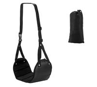 Reposapiés De Avión Hamaca impermeable for patas de avión, percha for pies, muebles, reposapiés colgante, hamaca(Black)