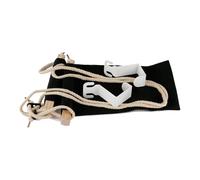 Reposapiés de avión: hamaca para pies con barra de suspensión de madera | El reposapiés alivia la fatiga y mantiene el estado mental, el reposapiés debajo del escritorio mejora la eficiencia en el tra