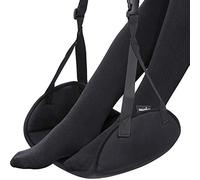 Reposapiés de avión mejorado (espuma viscoelástica de alta calidad) - Hamaca gruesa de gran tamaño para relajar tus pies, esencial perfecto para viajes en avión para descansar piernas en avión largo