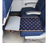Reposapiés de avión para niños pequeños, hamaca portátil para reposapiés para niños pequeños para vuelos, cama para niños, reposapiés extensor de asiento de avión,Negro