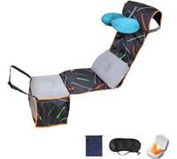 Reposapiés De Avión Portátil Con Almohada Inflable En Forma De U, Almohada Lumbar, Cojín Para Pies, Cama De Viaje, Extensor De Asiento De Reposapiés De Avión Para Niños,D