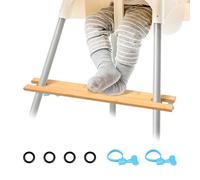 Reposapiés de bambú para IKEA-Antilop Trona antideslizante Ajustable