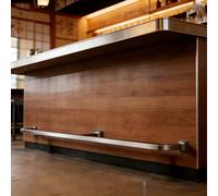 Reposapiés de bar Barra Comercial Para Pies, Barandilla Para Reposapiés De Mesa De Pub, Soportes De Riel Para Pies Resistentes Para Mostradores De Estudio/restaurante(3ft/91cm)