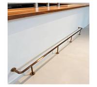 Reposapiés de bar, reposapiés de barra ajustable de latón dorado, tubo de acero de 269 cm (106 pulgadas) para bar, cocina, pub y restaurante, ideal para recibir y dar un toque de