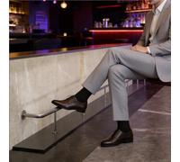 Reposapiés de bar Reposapiés De Tubo Redondo Para Barra/isla De Cocina, Barandilla De Alta Resistencia, Kit De Riel Para Pies Debajo Del Mostrador(Black,Long 23.5ft/716.3cm)