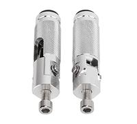 Reposapiés de bicicleta de motor, 2 clavijas de pedal de motocicleta plegables para motocicleta(Plata)