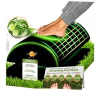 Reposapiés de conexión a tierra para debajo del escritorio en el trabajo, taburete para uso en oficina, silla de juegos, espuma viscoelástica ergonómica, altura ajustable, alivio del dolor de espalda