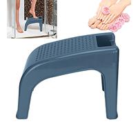 Reposapiés de Ducha, Masajeable, Ligero, Práctico, Reposapiés de Pedicura, Cómodo, Práctico, Fuerte Capacidad de Carga para Baño para el Hogar(Verde oscuro)