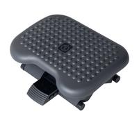 Reposapiés de escritorio HOMCOM, reposapiés ergonómico, ángulo ajustable 30 ° Altura ajustable en 3 posiciones, para escritorio y maleta.