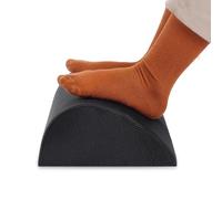 Reposapiés de Espuma con Memoria para Debajo Del Escritorio, Diseño En Forma de Gota de Agua, Funda Extraíble Lavable, Reposapiés para la Oficina, El Coche, El Hogar para Apoyar Los Pies, Negro