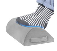 Reposapiés de espuma viscoelástica - Reposapiés debajo de la mesa, almohada extraíble antideslizante | Reposapiés portátil que ahorra espacio con asa, taburete lavable para pies y piernas