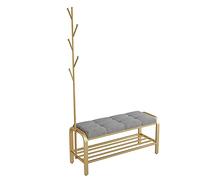 Reposapiés de metal francés con colgador desmontable para pasillo, entrada, puerta, dormitorio, sala de estar, estrella de luz gris, 60 x 35 x 45 cm