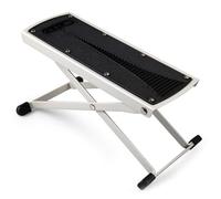 Reposapiés de metal plegable para guitarrista con altura ajustable de 6 posiciones y patas antideslizantes de goma