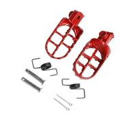 Reposapiés de moto Estriberas Para Motocicleta Suzuki DL650 V-Strom 2004-2012 DL 650 Dirt Bike Juego Pedales(Red)