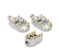 Reposapiés de moto Motorcycle Foot Pegs Wide Fat Footrests Pedals With/Shifter Pegs Fit For Harley Sportster XL 883 1200 Dyna Street Bob Bobber Juego Pedales(Orange)