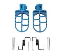 Reposapiés de moto Reposapiés para motocicleta, compatibles con Yamaha PW50 80 TW200 XR50R CRF50 CRF70 CRF80 CRF100F Reposapiés plegables para(Blue)