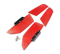 Reposapiés De Motocicleta Almohadilla De Pie Pedal Placa De Pie Almohadilla De Paso Para MTMAX530 TMAX 530 T-MAX530 T-MAX 2017-2023 Estriberas(ROJO)