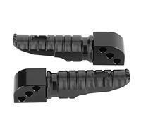 Reposapiés de motocicleta, par de clavijas traseras de aleación de aluminio, pedales de reposapiés aptos para Ninja 250/Z800/Z650/Z900/Z1000SX(Negro)