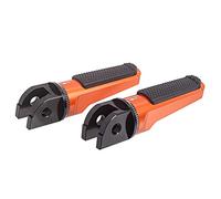 Reposapiés de Motocicleta Pedales Delanteros Estriberas del Piloto Accesorios para Duke 125 2011-2020 para Duke 390 2013-2020 para Shiver 900 2017-2020 (Naranja)