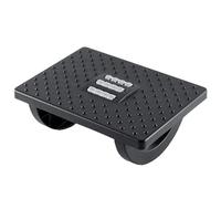 Reposapiés de oficina debajo del escritorio con masajeador de rodillo para aliviar la presión, diseño ergonómico de balancín, refrescante, pies cansados, práctico, fácil de limpiar, trabajadores