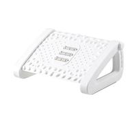Reposapiés de oficina para debajo del escritorio, Reposapiés de oficina ajustable con rodillos y almohadilla de masaje, multicolor(White)