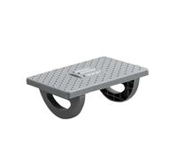 Reposapies de Oficina Portability Foot Rest Under Desk Footrest Ergonomic Foot Stool with Massage Rollers para Oficina, Hogar(Gray)