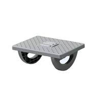 Reposapies de Oficina Portability Foot Rest Under Desk with Massage Rollers Footrest Ergonomic Foot Stool for Home Office Work para Oficina, Hogar(DARK GRAY)