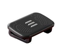 Reposapies de Oficina Reposapiés ergonómico debajo del escritorio con rodillos de masaje Reposapiés de escritorio Alivio del dolor for el trabajo en la oficina en casa para Oficina, Hogar(Black)