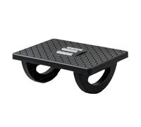 Reposapies de Oficina Under Desk Footrest Ergonomic Foot Massager Footrest with Non-slip Foot Pad and Massage Rollers para Oficina, Hogar(Black)