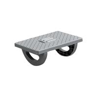 Reposapies de Oficina Under Desk Footrest Ergonomic Foot Stool with Massage Rollers for Home Office Work para Oficina, Hogar(LIGHT GRAY)